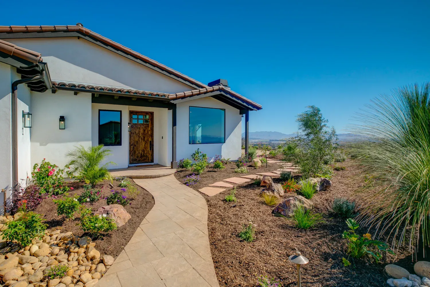 Entry of the new Mesa Circle custom home