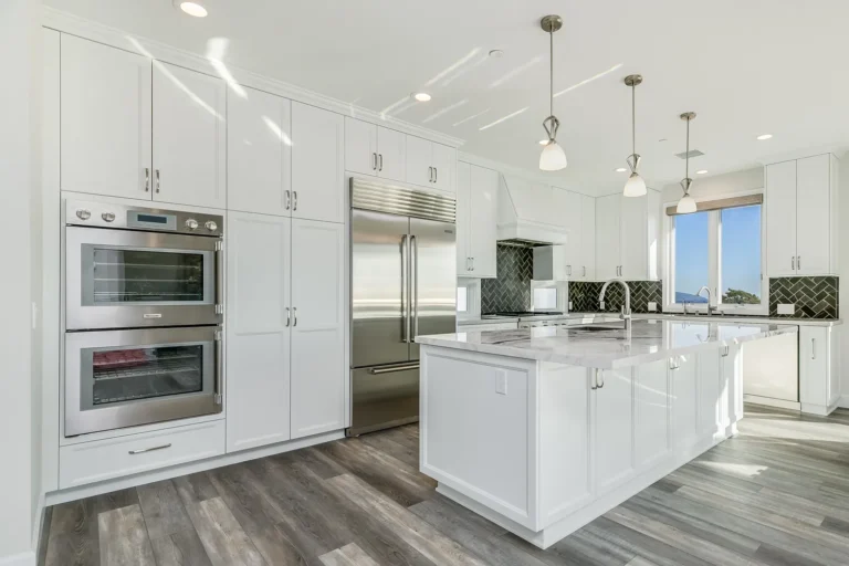 Kitchen remodel black and white
