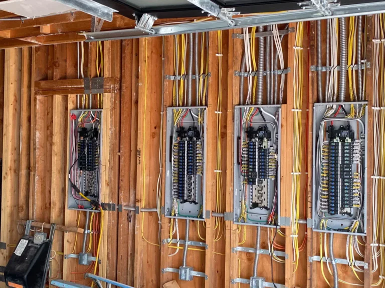 North Ranch construction electrical panels